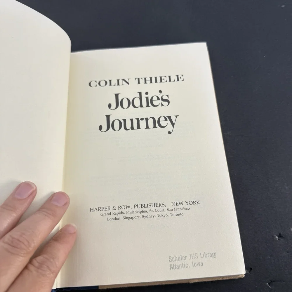 Jodie's Journey By Colin Thiele Vintage!! HC/DJ Book 1st Edition Rare OOP